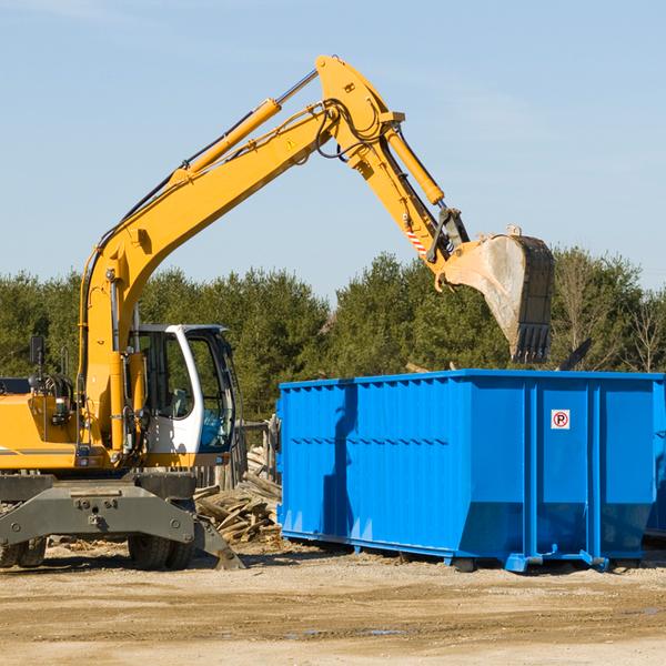 can i choose the location where the residential dumpster will be placed in Crescent Springs